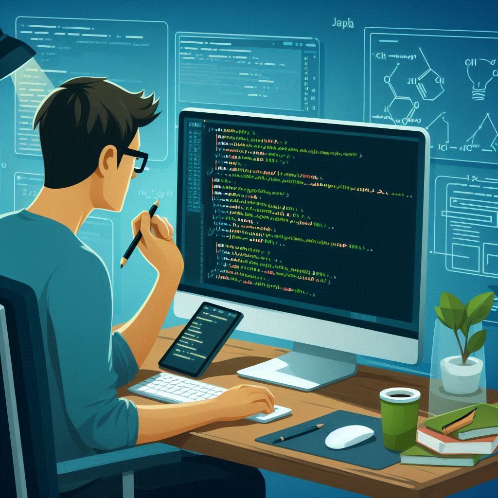 Java developer doing Java language course