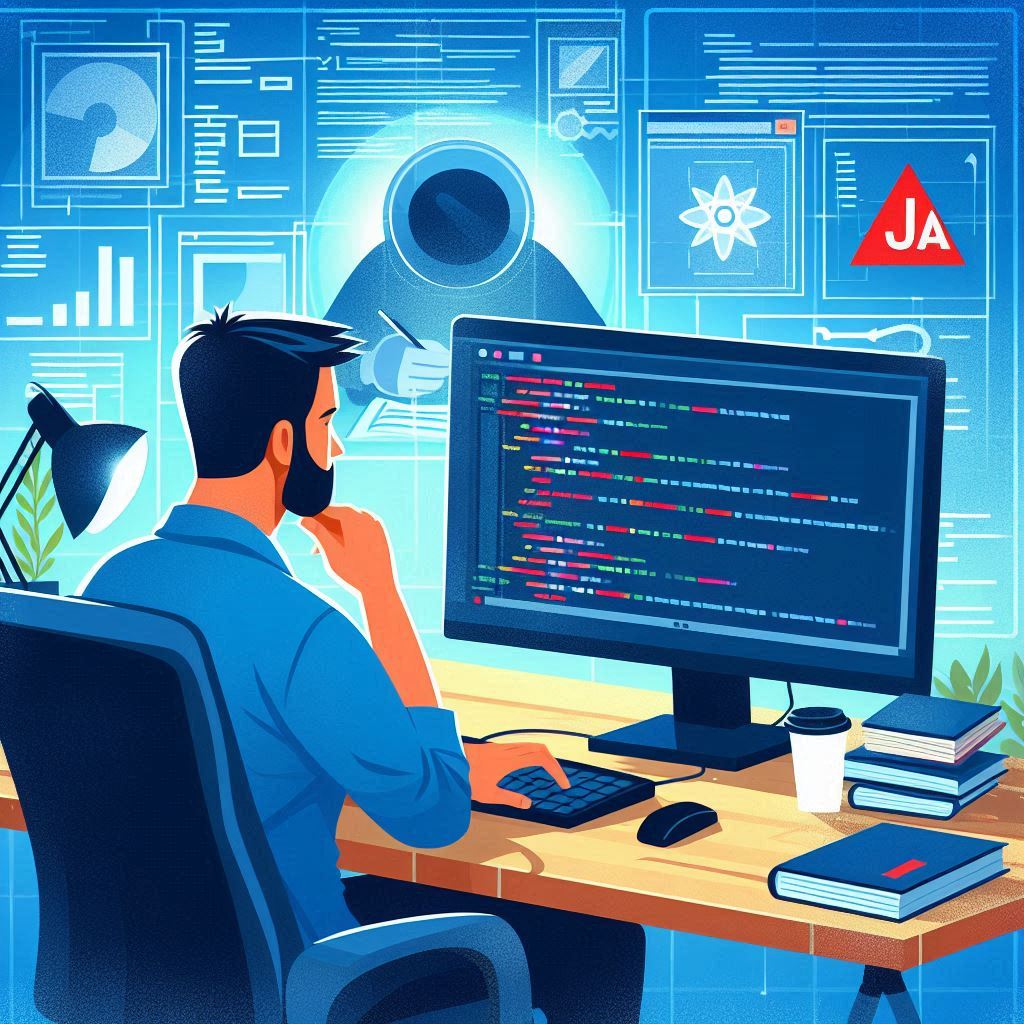 Java developer doing Java programming language course